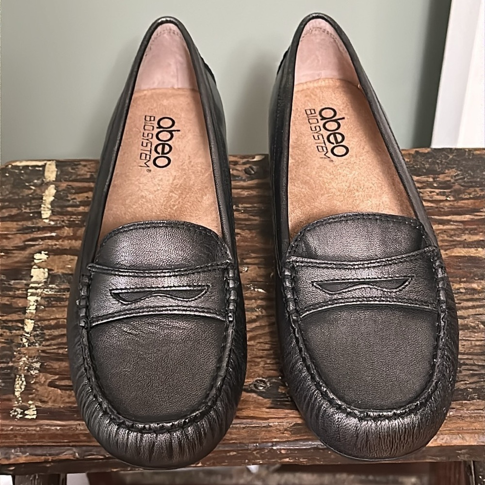 abeo BIOSYSTEM Macee Leather Slip-On Loafers - Pewter